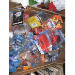 A box of Skylander figures