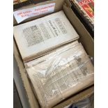 A box of original Parliamentary Acts 1700s and 1800s