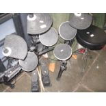 A digital drum kit complete with stool