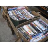 4 boxes of DVDs