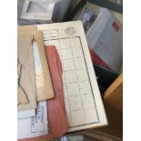 Box of ist day covers and stamps