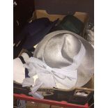 A box of vintage hats
