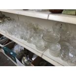 Large selection of glassware