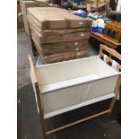 7 X newborn cots ( 6 boxed + 1 built up )