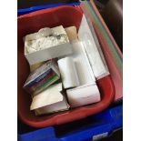 Box of assorted stationery items