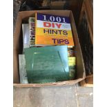 A box of various books and OS maps