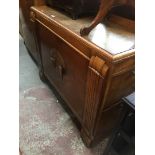 A 1930s Art Deco oak sideboard