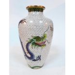 A cloisonne vase, height 23cm.