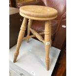 A light wood stool