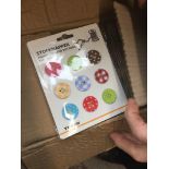 60 sets fabric buttons