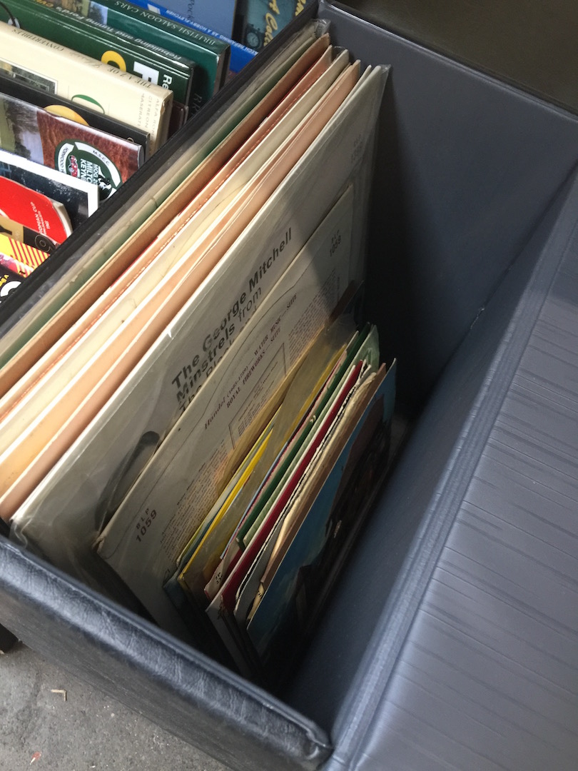 Case of LPs and singles