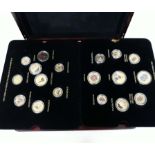 A cased set of London Mint coins.