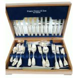 A canteen of silver plated cutlery.