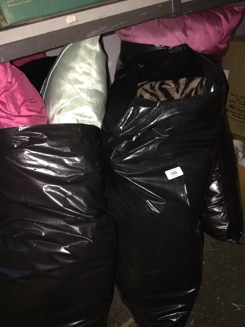 5 bags of cushions