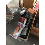 Box of videas, CDs and cassettes