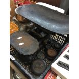 Vintage weighing scales and weights