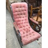 A reproduction slipper chair