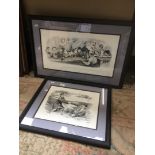 2 Laurel & Hardy limited edition signed prints