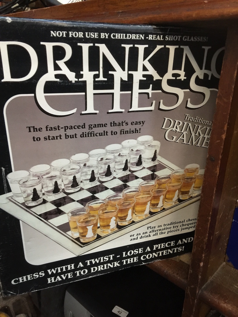 Drinking chess game