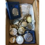 A quantity of 18 various pocket watches