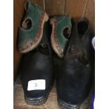 2 pairs of child's clogs