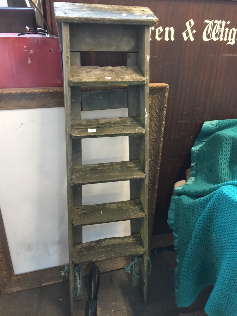 Wooden step ladders