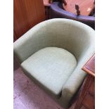 A modern green tub chair