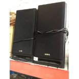 A pair of Aiwa speakers