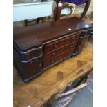 An oak apprentice piece cabinet