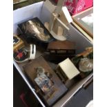 A box of musical boxes etc