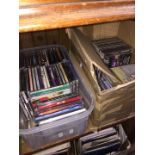 2 boxes of various CDs