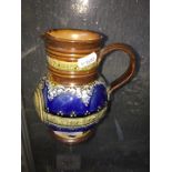 Doulton slipware Victoria 1897 jug