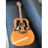 An Eko(?) K550 12 string acoustic guitar.