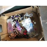 A box of costume jewellery