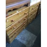 A large pine chest of drawers/sideboard