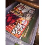 A box of battle/war picture library comics etc (80)