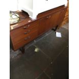 A teak sideboard