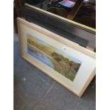 Pictures comprising a water colour signed 'Barbara Dalziel', two prints after Patrick Ciranna and