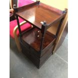 A mahogany 19th century whatnot