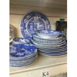 Blue and white pottery