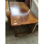 A teak coffee table