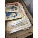 A box of vintage comics, 30's to 60's including Film Fun, TV fun Knockout. (50 plus)