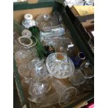 Box of mixed glassware