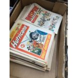 A box of vintage comics, 60's/70's incl. Hurricane,Pow, Lion and Tiger, mainly in good condition,