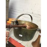 2 Jamp pans and a bed warming pan