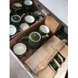 Apilco (France) green tea service appx 80 pcs in two boxes