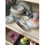 A mixed lot of Royal Doulton, Poole, Minton tea and dinner ware.
