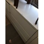 An Ikea white chest of drawers