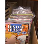 A box of American DC comics in very good condition (100 plus)
