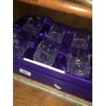 Box of 6 Edinburgh crystal whisky tumblers